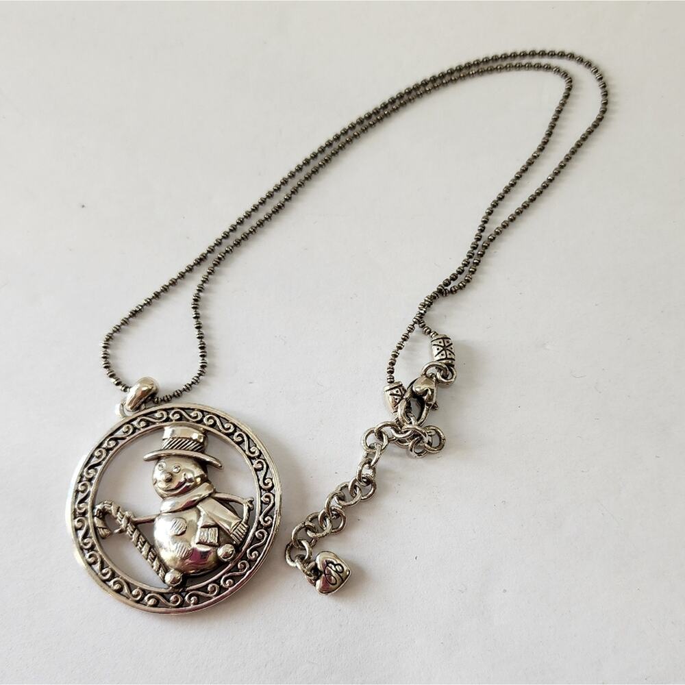 Brighton Snowman Pendant Necklace‎